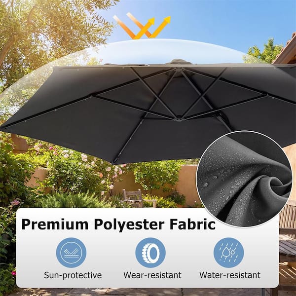 7.5 foot patio umbrellas beige crank lift collar tilt 7.5' Casa Series Patio Umbrella With Bronze Aluminum Pole Aluminum RibsAuto Tilt Crank Lift With Sunbrella 2A Terracotta Fabric