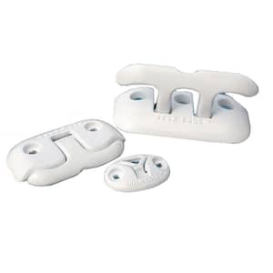 3-1/2 Flip-Up Ring Dock Cleat, White