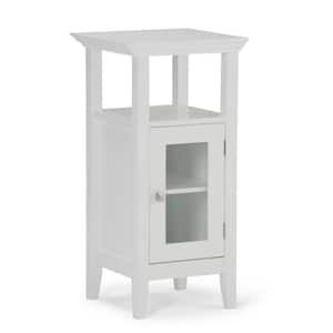 Acadian 30 in. H x 15 in. W Floor Storage Bath Cabinet in Pure White