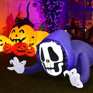 4 ft. Inflatable Halloween Ghost Blow Up Ghost Decoration with Built-in LED Light