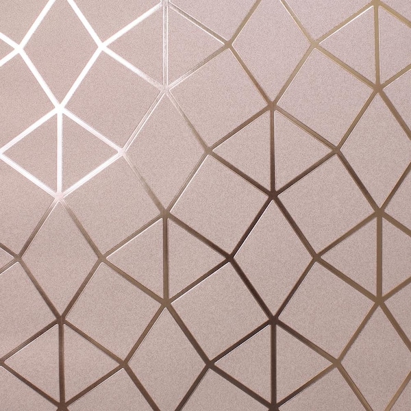 Rose Gold - Wallpaper - Home Decor - The Home Depot