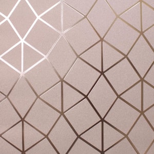 Stella Pink Geo Trellis Matte Non-Pasted Strippable Wallpaper Sample