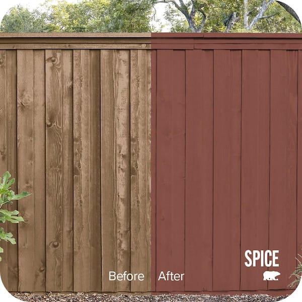 5 gal. #PPU2-18 Spice Solid Color House and Fence Exterior Wood Stain