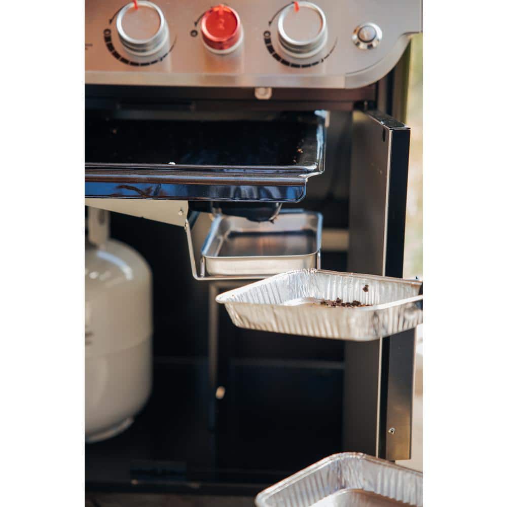 Genesis E-435 Black Liquid Propane Gas Grill with Stainless Steel Accents