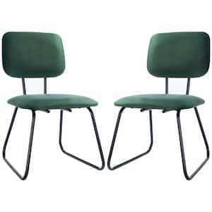 Chavelle Green/Black Upholstered Side Chairs (Set of 2)