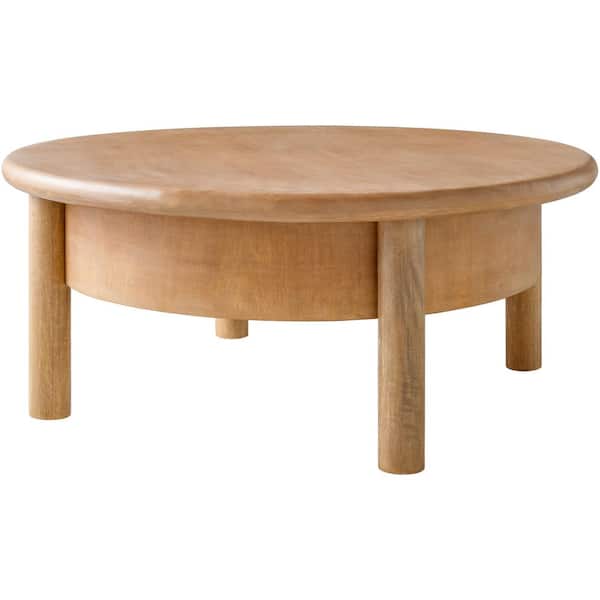 Livabliss Dylan 16 in. Brown Rectangle Wood Coffee Table