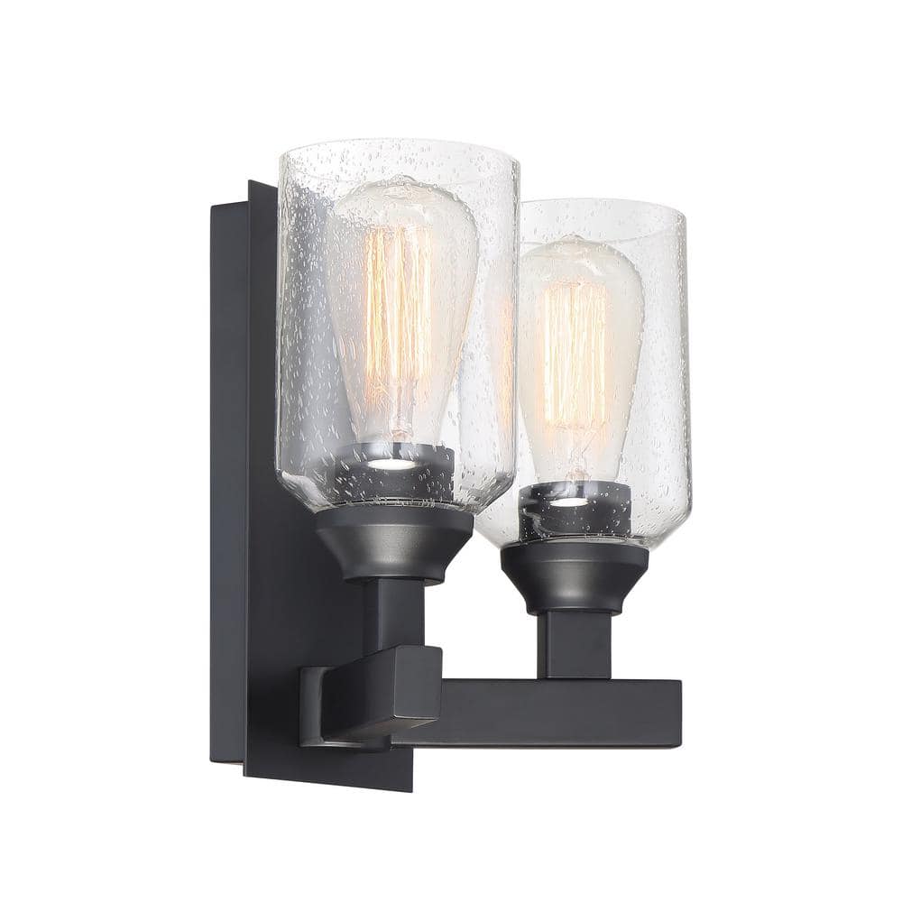 Craftmade Chicago Modern Black Nickel 2-Light Vanity Sconce
