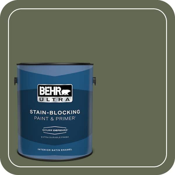 BEHR ULTRA 1 gal. #ICC-87 Rosemary Sprig Extra Durable Satin Enamel Interior Paint & Primer