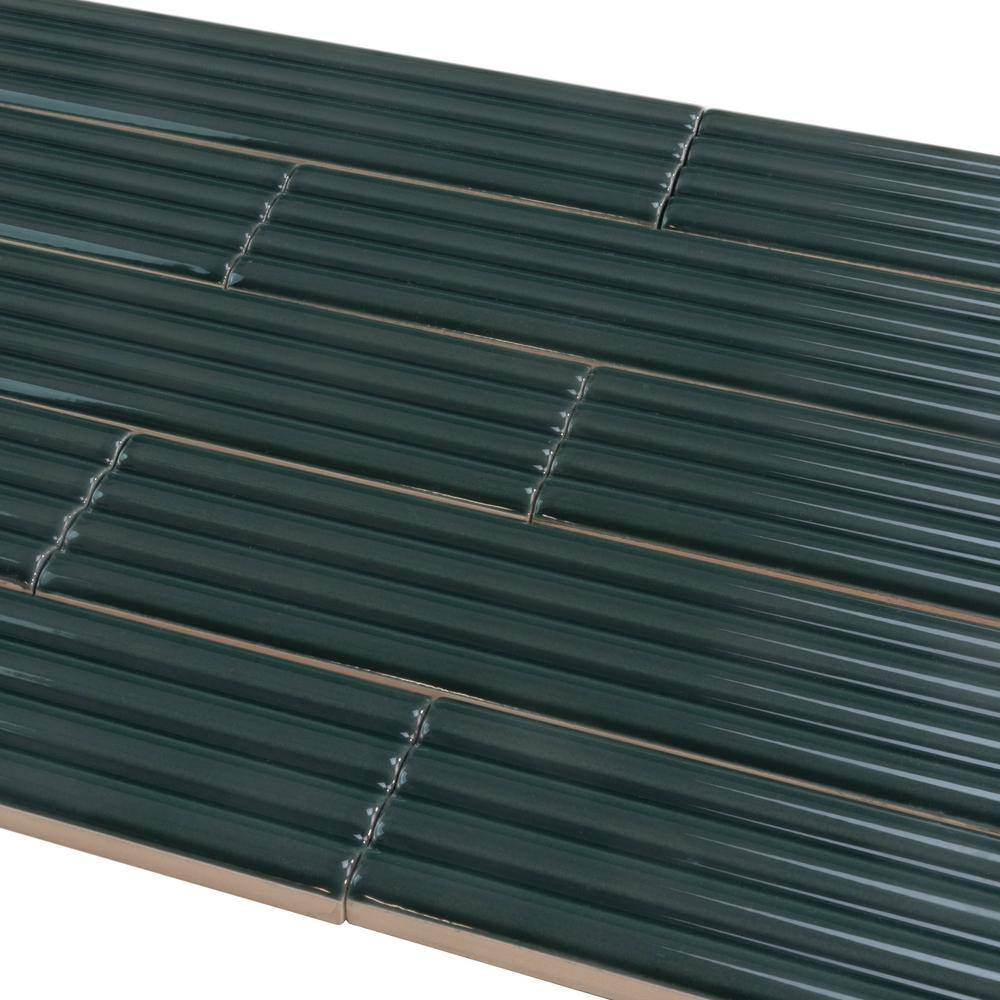 Green Glossy Ceramic Subway Tile for Kitchen and Bathroom