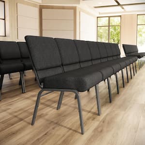 Fabric Stackable Chair in Dark Gray