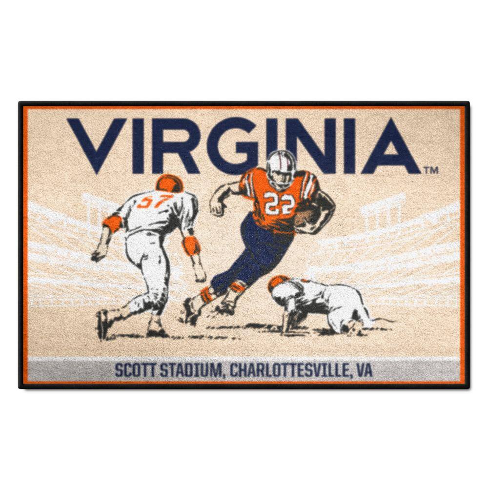 FANMATS Virginia Cavaliers Ticket Stub Tan 1.5 ft. x 2.5 ft. Starter
