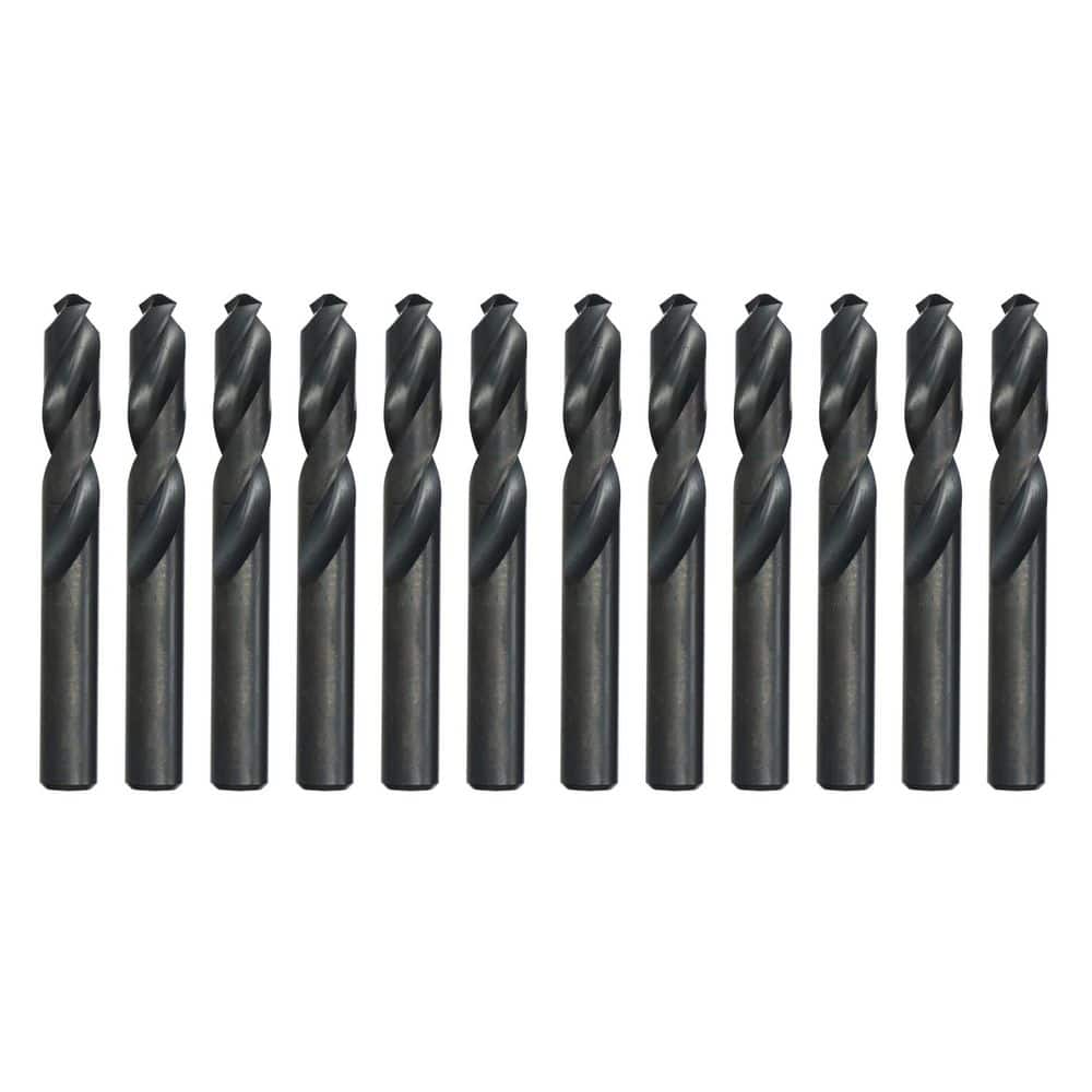 DRILL AMERICA #36 High Speed Steel Premium Short Twist Drill Bit (12-Piece) (D/AST36P12)