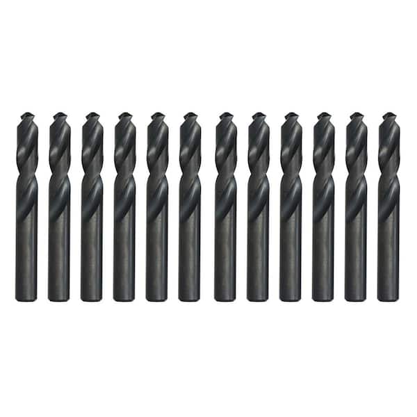 #40 High Speed Steel Premium Short Twist Drill Bit (12-Piece)