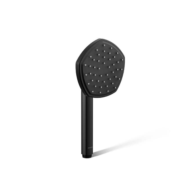 KOHLER Occasion 1-Spray Patterns with 2.5 GPM 5 in. Wall Mount Handheld Shower Head in Matte Black