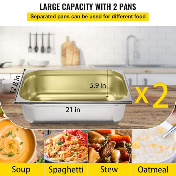 Buffet Heater Luxury Portable Counter Top Yellow Commercial Soup