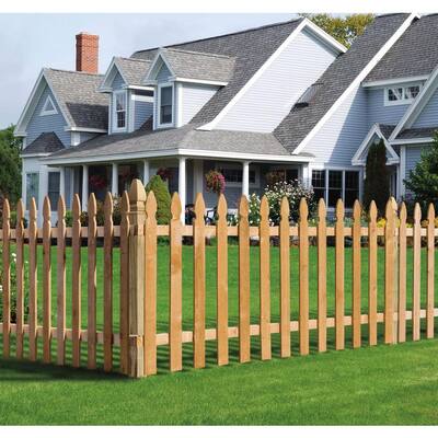 5/8 in. x 3-1/2 in. x 3-1/2 ft. Western Red Cedar French Gothic Fence Picket (13-Pack)