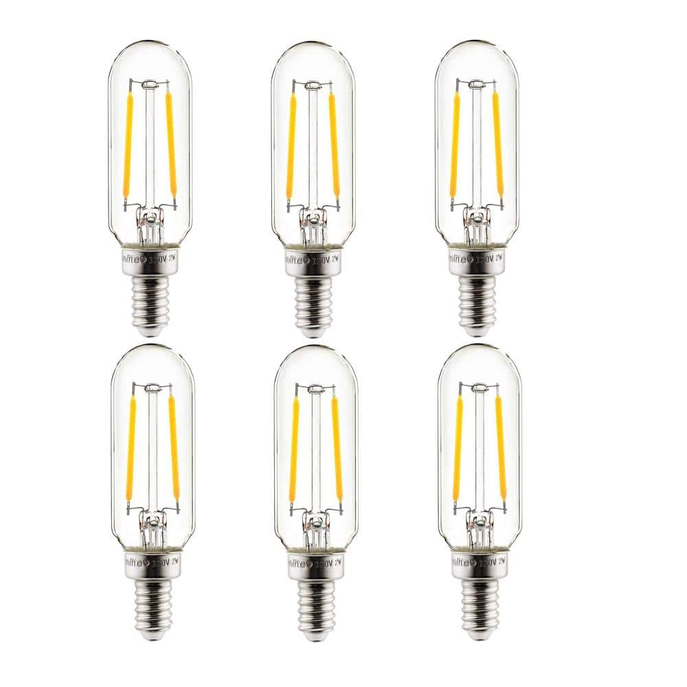 25-Watt Equivalent T8 Dimmable LED Filament Vintage Edison LED Light Bulb in Warm White 2700K (6-Pack) price history on PriceWatchPro