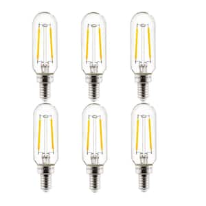 25-Watt Equivalent T8 Dimmable LED Filament Vintage Edison LED Light Bulb in Warm White 2700K (6-Pack)