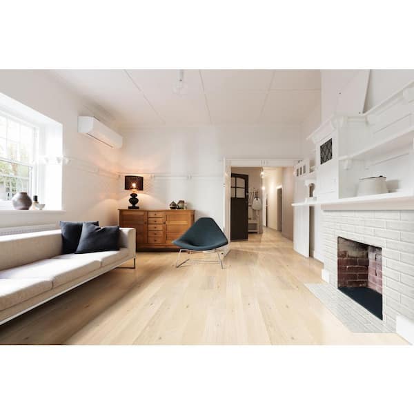 Take Home Sample - Woodridge Beach Buff Oak 6 in. x 6 in. Engineered Oak Waterproof Hardwood Flooring