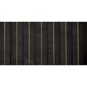 Gilded Peaks 1/2 in. x 0.79 ft. x 7.8 ft. Slate Glue-Up Decorative Foam Wood Slat Wall Panel (10-Pack)/62.25 sq.ft.