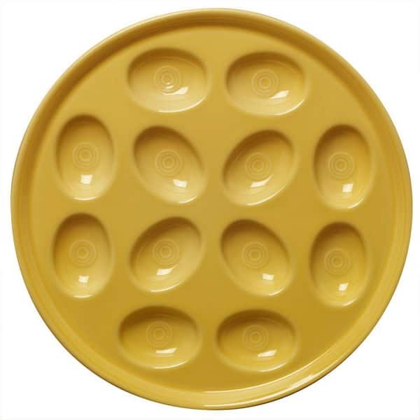 Fiesta 11.25 in. Sunflower Egg Tray