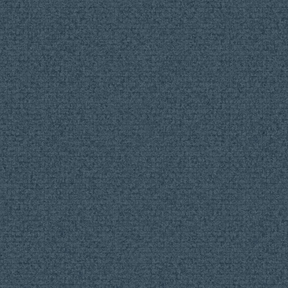 Hilbert Indigo Geometric Vinyl Wallpaper Roll