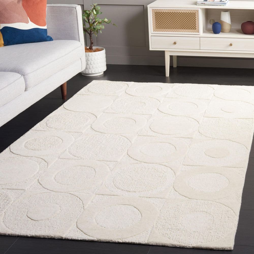Soho 6 ft. x 6 ft. Beige/Ivory Geometric Circles Square Area Rug price history on PriceWatchPro