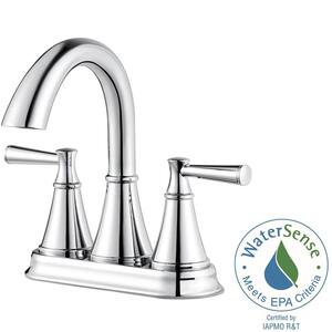 Cantara 4 in. Centerset 2-Handle Bathroom Faucet in Polished Chrome