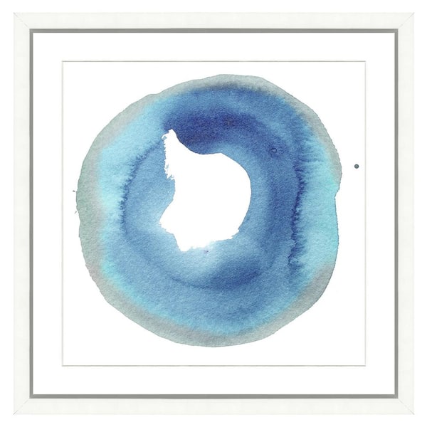 Vintage Print Gallery "Watercolor circle I" Framed Archival Paper Wall Art (20 in. x 20 in. Full Size)