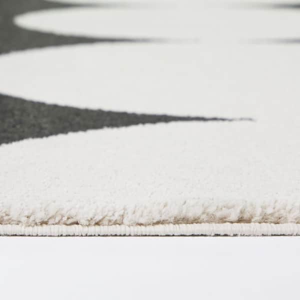 Leto Charcoal 5 ft. x 7 ft. Area Rug