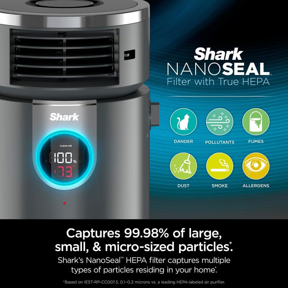 Shark 3-in-1 HEPA Air Purifier with Heating and Cooling, 500 Sq. Ft.