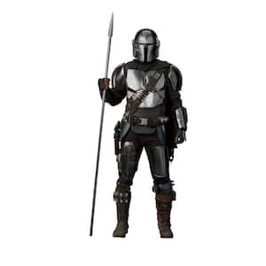 Brown and Grey and Black Mandalorian In Beskar Peel and Stick Giant Wall Decal