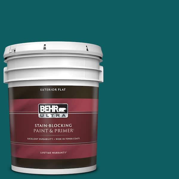 BEHR ULTRA 5 gal. #S-H-500 Realm Flat Exterior Paint & Primer