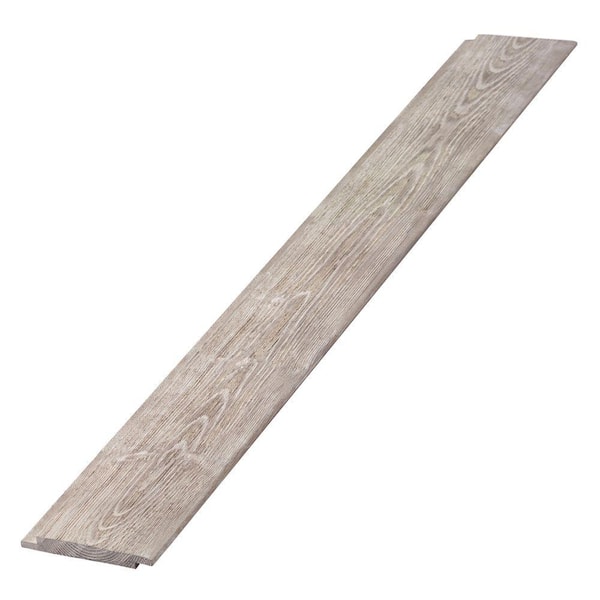 Unbranded 1 in. x 6 in. x 12 ft. Barn Wood Gray Shiplap Pine Board