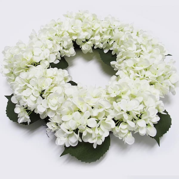 Everyday Year-round Hydrangea Wreath in Neutral Colors, Country Farmhouse  Hydrangea Wreath, Front Door, Wall or Mantle Everyday Cream Wreath 