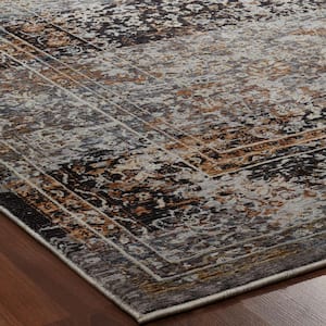 Greys/Browns 9 ft. 6 in. x 13 ft. Area Rug