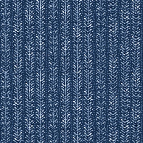 SURFACE STYLE Kumo Branch Indigo Botanical Vinyl Peel and Stick Wallpaper Roll ( Covers 30.75 sq. ft. )