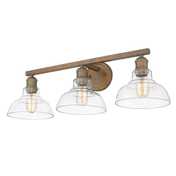 Golden Lighting Holden 16-in Aged Brass Transitional Incandescent Semi-flush Mount Light Golden Lighting Holden 16-in Aged Brass Transitional Incandescent Semi-flush Mount Light
