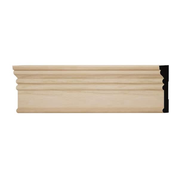 Ekena Millwork MRB3 0.69 in. D x 3.25 in. W x 6 in. L Wood (White Oak) Casing Sample
