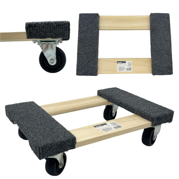 Anvil 800 lbs. Capacity 18 in. Wood Furniture Dolly HDWD002 - The