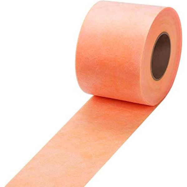 Unbranded Waterproofing Membrane Band Roll 30Mils Thick 5 in. x 98.5 ft. Tile Underlayment Polyethylene Fabric for Walls Floors