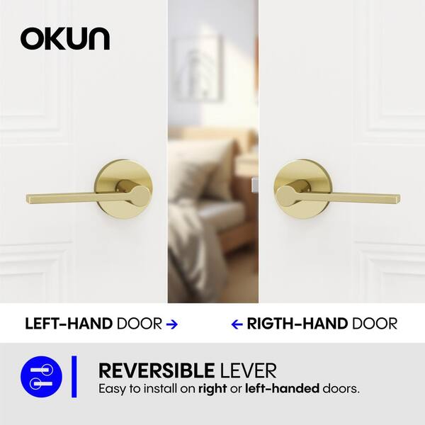 Okun Muse Metal Brushed Champagne Gold Passage Hall/Closet Flat
