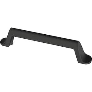 Simply Smooth 3-3/4 in. (96 mm) Matte Black Cabinet Drawer Pull (10-Pack)