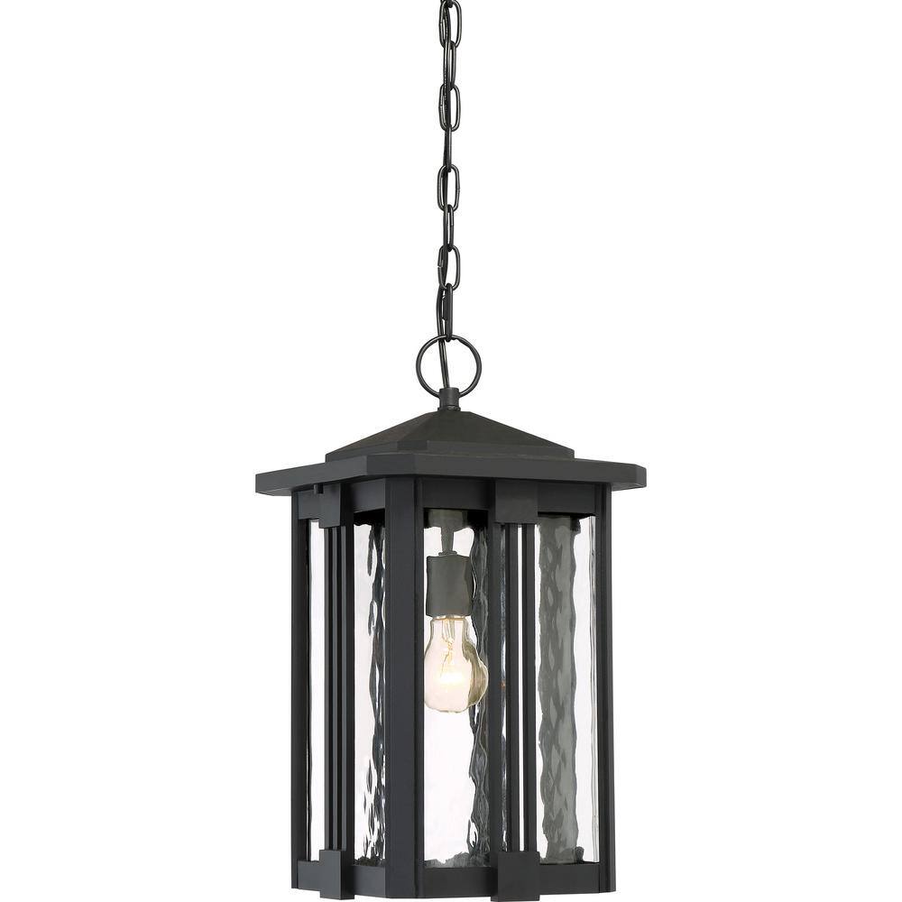 Quoizel Everglade 1-Light Black Outdoor Pendant Light EVG1911EK - The ...