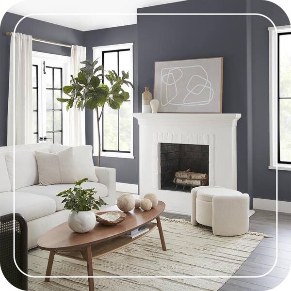 BEHR MARQUEE 1 qt. #N540-7 Coal Mine Matte Interior Paint & Primer