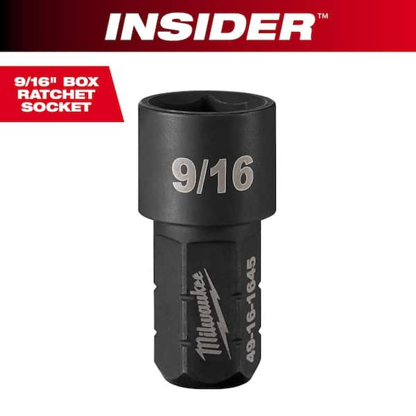 INSIDER Box Ratchet Impact Socket 6 Point 9/16 in.