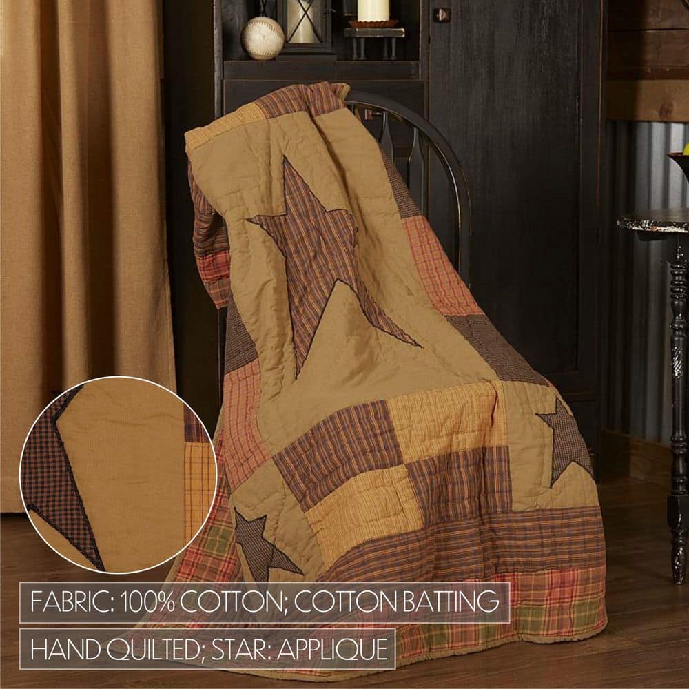Stratton 60"x50" Reversible Cotton Quilted Throw Blanket