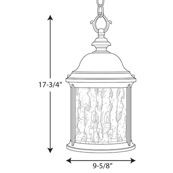 Progress Lighting Ashmore Collection 3-Light Antique Bronze Water