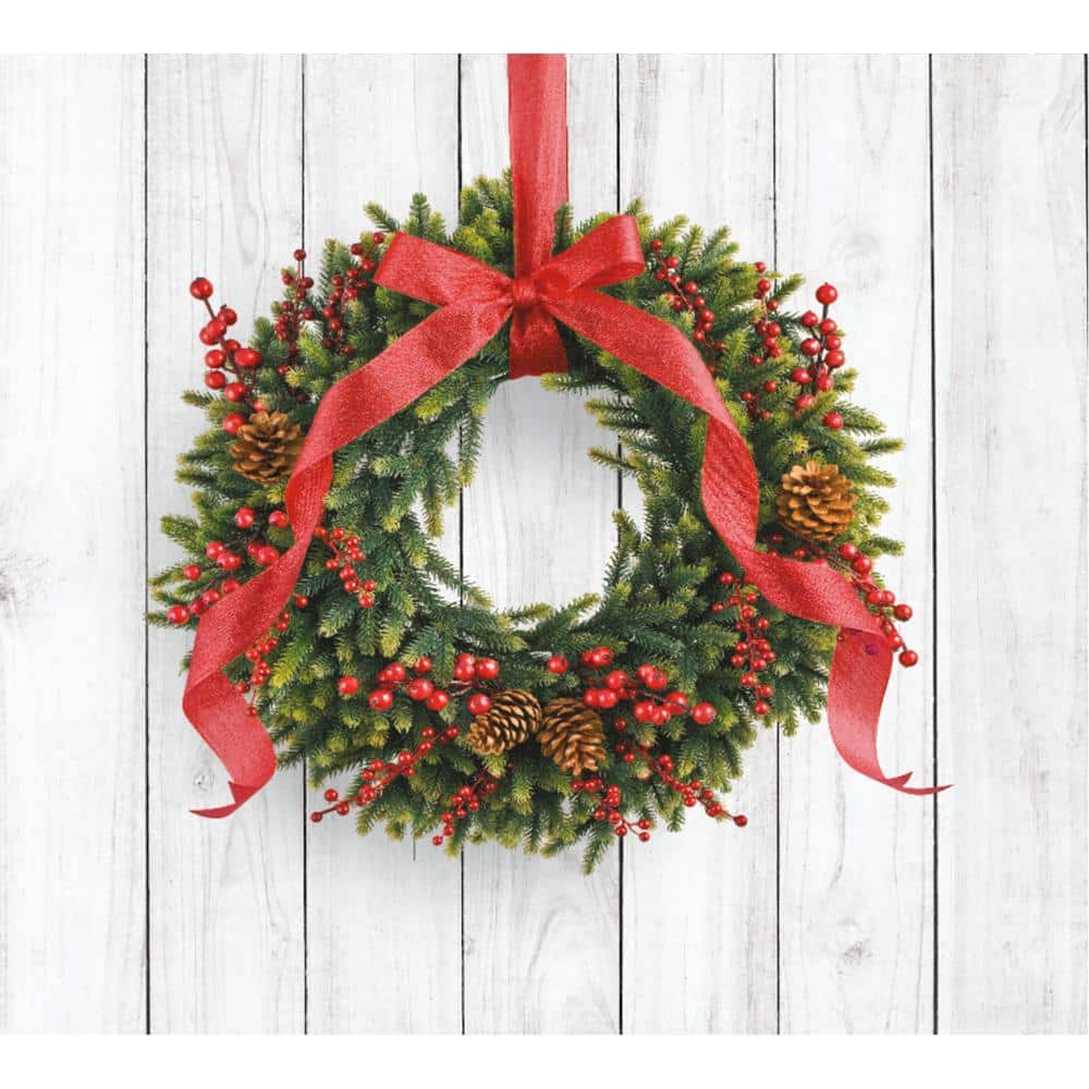 My Door Decor 7 ft. x 8 ft. Christmas Wreath-Christmas Garage Door