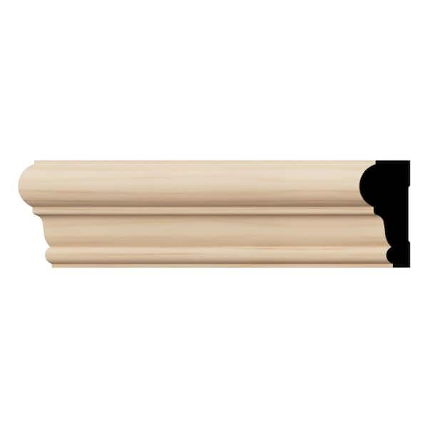 WM392 1 in. D x 2.38 in. W x 96 in. L Wood (Alder) Chair Rail Molding